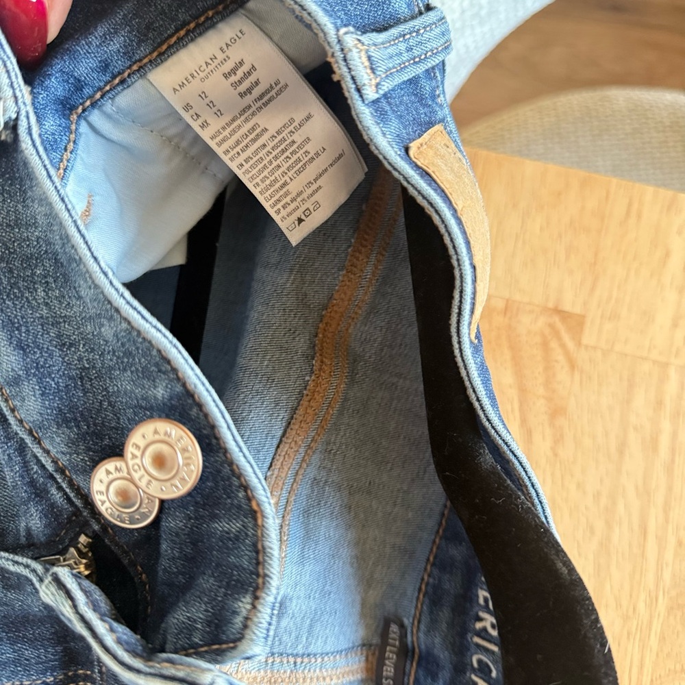 American Eagle Outfitters Dark Blue Women's cargo jeans - Picture 3 of 3